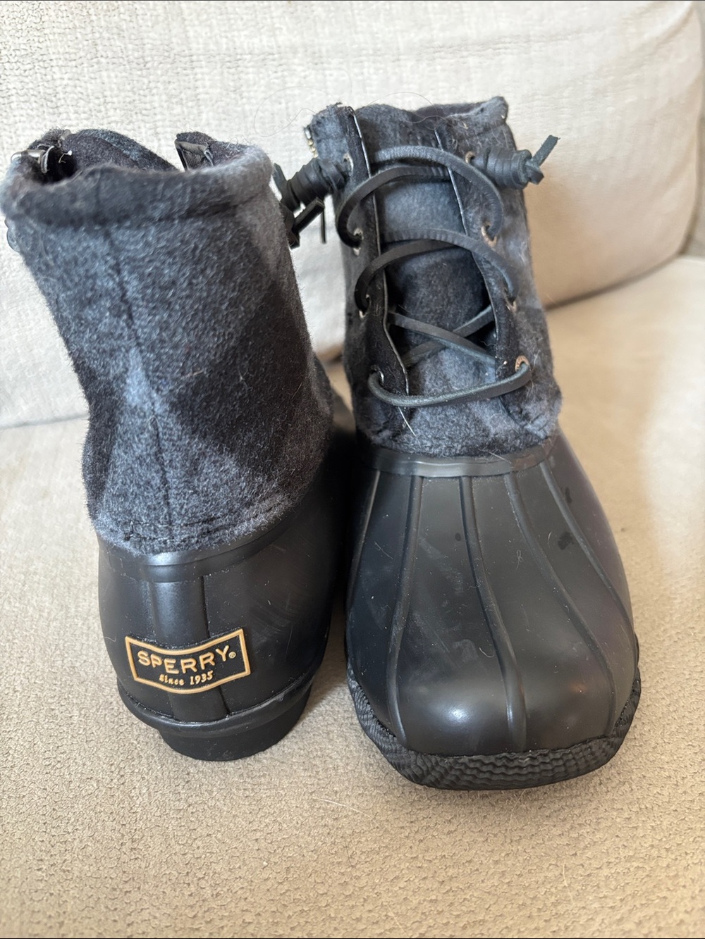 Sperry Black Women's Winter Duck Boots